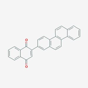 molecular formula C28H16O2 B14322085 2-(Chrysen-2-yl)naphthalene-1,4-dione CAS No. 105798-26-3