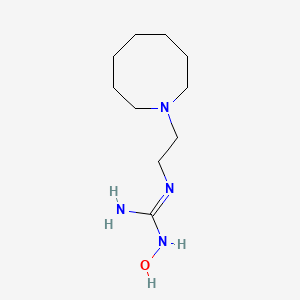 molecular formula C10H22N4O B14322088 2-[2-(Azocan-1-yl)ethyl]-1-hydroxyguanidine CAS No. 105868-70-0