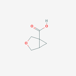molecular formula C6H8O3 B1432217 3-Oxabicyclo[3.1.0]hexane-1-carboxylic acid CAS No. 1507774-38-0