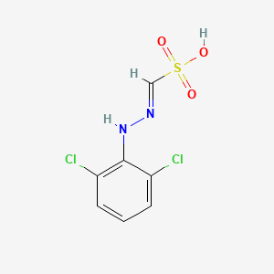 molecular formula C7H6Cl2N2O3S B14322177 Methanesulfonic acid, ((2,6-dichlorophenyl)amino)imino- CAS No. 111225-65-1