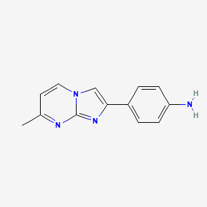 4-(7-Methylimidazo[1,2-a]pyrimidin-2-yl)aniline
