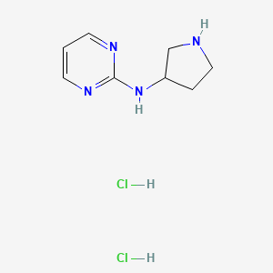 molecular formula C8H14Cl2N4 B1432227 N-(pyrrolidin-3-yl)pyrimidin-2-amine dihydrochloride CAS No. 1955506-34-9