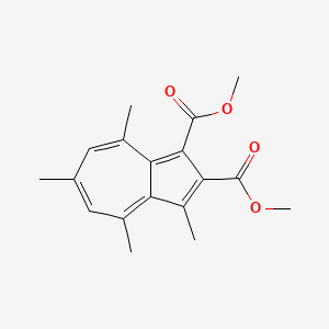 molecular formula C18H20O4 B14322281 Dimethyl 3,4,6,8-tetramethylazulene-1,2-dicarboxylate CAS No. 105824-76-8