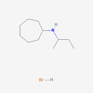 molecular formula C11H24BrN B1432235 N-(sec-Butyl)cycloheptanamine hydrobromide CAS No. 1609404-22-9