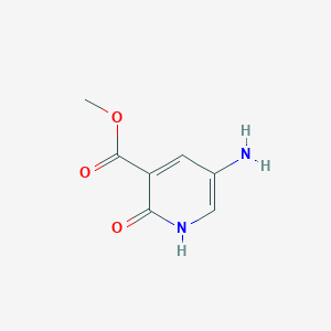 molecular formula C7H8N2O3 B1432236 Methyl 5-amino-2-hydroxypyridine-3-carboxylate CAS No. 89694-08-6