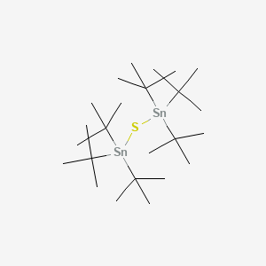 molecular formula C24H54SSn2 B14322381 Hexa-tert-butyldistannathiane CAS No. 112164-30-4