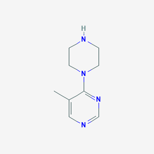 molecular formula C9H14N4 B1432247 5-Methyl-4-(piperazin-1-yl)pyrimidine CAS No. 1443210-25-0