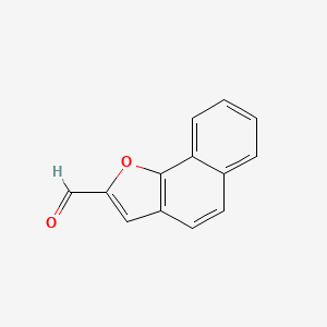 molecular formula C13H8O2 B14322521 Naphtho[1,2-B]furan-2-carbaldehyde CAS No. 103997-05-3