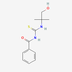 molecular formula C12H16N2O2S B1432254 N-[[(2-hydroxy-1,1-dimethylethyl)amino]thioxomethyl]Benzamide CAS No. 1007232-81-6