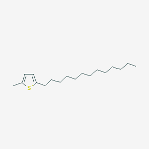 molecular formula C18H32S B14322557 2-Methyl-5-tridecylthiophene CAS No. 107370-30-9