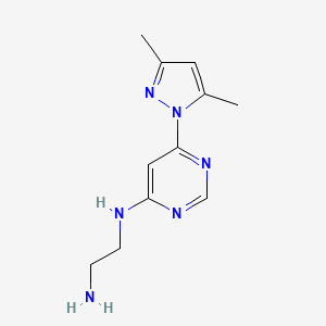 N1-(6-(3,5-dimethyl-1H-pyrazol-1-yl)pyrimidin-4-yl)ethane-1,2-diamine