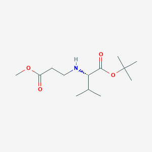 molecular formula C13H25NO4 B143226 N-(3-Methoxy-3-oxopropyl)-L-valine tert-Butyl Ester CAS No. 192725-86-3