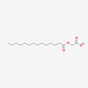 molecular formula C16H30O4 B14322631 (Tetradecanoyloxy)acetic acid CAS No. 111731-26-1