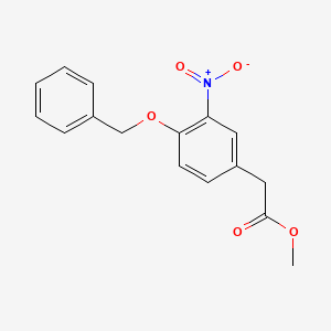 molecular formula C16H15NO5 B14322640 Methyl [4-(benzyloxy)-3-nitrophenyl]acetate CAS No. 103574-48-7