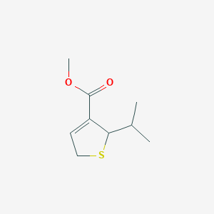molecular formula C9H14O2S B14322668 Methyl 2-(propan-2-yl)-2,5-dihydrothiophene-3-carboxylate CAS No. 112177-95-4