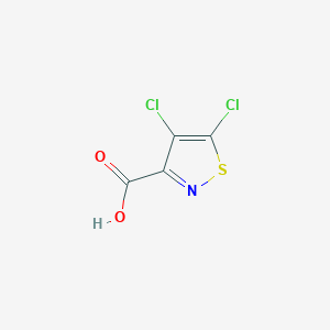 molecular formula C4HCl2NO2S B143227 4,5-Dichloroisothiazole-3-carboxylic acid CAS No. 131947-13-2