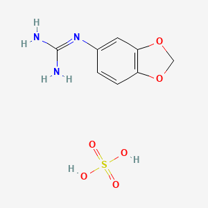 molecular formula C8H11N3O6S B1432270 N-1,3-benzodioxol-5-ylguanidine sulfate CAS No. 1417566-98-3