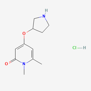 1,6-dimethyl-4-(pyrrolidin-3-yloxy)pyridin-2(1H)-one hydrochloride