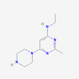 N-ethyl-2-methyl-6-(piperazin-1-yl)pyrimidin-4-amine