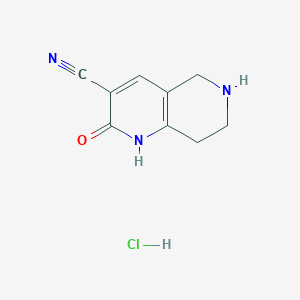 2-Oxo-1,2,5,6,7,8-hexahydro-1,6-naphthyridine-3-carbonitrile hydrochloride