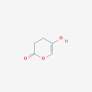 molecular formula C5H6O3 B14322837 5-Hydroxy-3,4-dihydro-2H-pyran-2-one CAS No. 108706-29-2