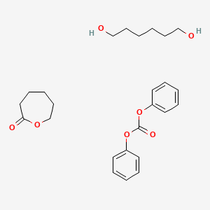 molecular formula C25H34O7 B14322887 Diphenyl carbonate;hexane-1,6-diol;oxepan-2-one CAS No. 103694-75-3