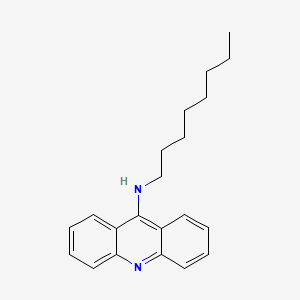 molecular formula C21H26N2 B14322924 9-Acridinamine, N-octyl- CAS No. 111782-80-0
