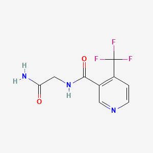 molecular formula C9H8F3N3O2 B1432300 N-(4-Trifluoromethylnicotinoyl)glycinamide CAS No. 158062-96-5
