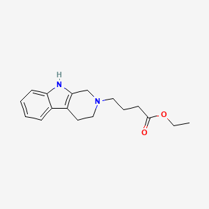 molecular formula C17H22N2O2 B14323013 Ethyl 4-(1,3,4,9-tetrahydropyrido[3,4-b]indol-2-yl)butanoate CAS No. 109564-03-6
