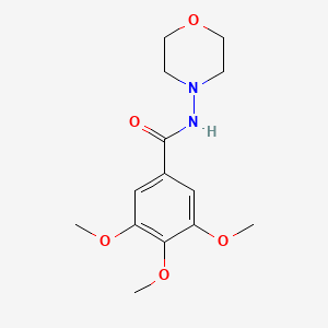 molecular formula C14H20N2O5 B14323047 Benzamide, 3,4,5-trimethoxy-N-4-morpholinyl- CAS No. 104699-39-0