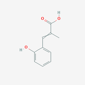 molecular formula C10H10O3 B14323060 3-(2-Hydroxyphenyl)-2-methylprop-2-enoic acid CAS No. 103487-44-1