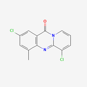 2,6-Dichloro-4-methyl-11H-pyrido(2,1-b)quinazolin-11-one