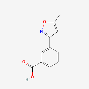 molecular formula C11H9NO3 B1432309 3-(5-methyl-3-isoxazolyl)Benzoic acid CAS No. 1231243-97-2