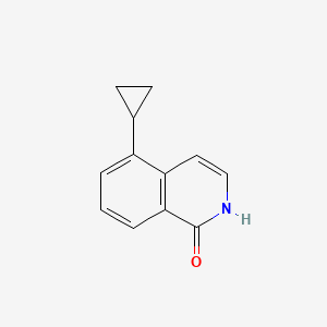 molecular formula C12H11NO B1432310 5-Cyclopropylisoquinolin-1-ol CAS No. 1552892-48-4