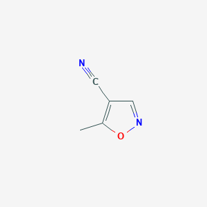 molecular formula C5H4N2O B1432311 5-Methylisoxazole-4-carbonitrile CAS No. 260555-29-1