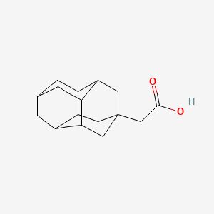 molecular formula C16H22O2 B14323130 4-Diamantylacetic acid 