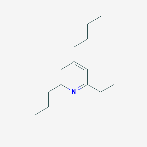 molecular formula C15H25N B14323146 Pyridine, 2,4-dibutyl-6-ethyl- CAS No. 111599-32-7