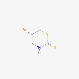molecular formula C4H6BrNS2 B14323185 5-Bromo-1,3-thiazinane-2-thione CAS No. 111728-62-2