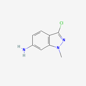 molecular formula C8H8ClN3 B1432321 3-Chloro-1-methyl-1H-indazol-6-amine CAS No. 189559-98-6