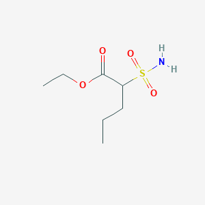 molecular formula C7H15NO4S B1432326 Ethyl 2-sulfamoylpentanoate CAS No. 1554858-29-5