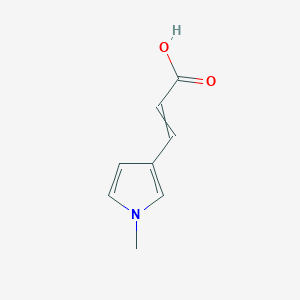 molecular formula C8H9NO2 B1432330 3-(1-Methylpyrrol-3-yl)prop-2-enoic acid CAS No. 1369471-70-4