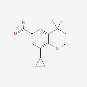 8-Cyclopropyl-4,4-dimethylchroman-6-carbaldehyde