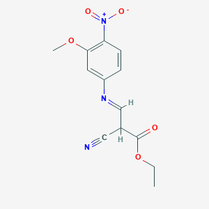 (E)-Ethyl 2-cyano-3-((3-methoxy-4-nitrophenyl)imino)propanoate