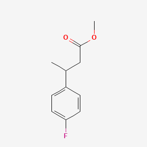 molecular formula C11H13FO2 B1432341 Methyl 3-(4-fluorophenyl)butanoate CAS No. 24254-64-6
