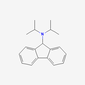 molecular formula C19H23N B14323443 N,N-Di(propan-2-yl)-9H-fluoren-9-amine CAS No. 109495-00-3