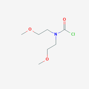 molecular formula C7H14ClNO3 B1432345 N,N-bis(2-methoxyethyl)carbamoyl chloride CAS No. 1267436-01-0