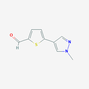 5-(1-methyl-1H-pyrazol-4-yl)thiophene-2-carbaldehyde