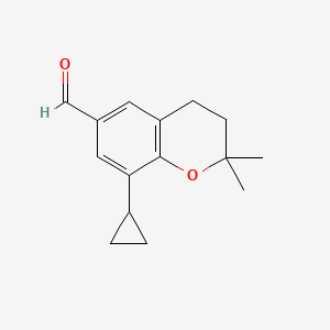 8-Cyclopropyl-2,2-dimethylchroman-6-carbaldehyde