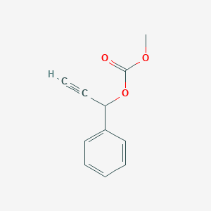 molecular formula C11H10O3 B14323526 Methyl 1-phenylprop-2-yn-1-yl carbonate CAS No. 104846-76-6