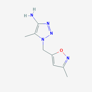5-methyl-1-[(3-methyl-1,2-oxazol-5-yl)methyl]-1H-1,2,3-triazol-4-amine